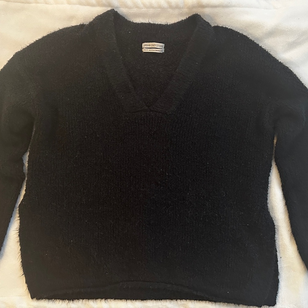 Urban Outfitters Women's VNeck Sweater Black XS Long Sleeve